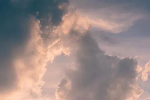 Clouds background of storm cloud formation in the sky Stock Photos