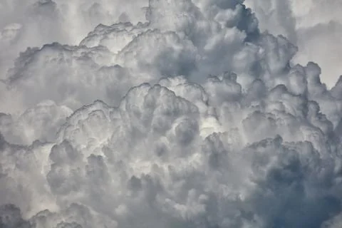 Clouds background. view from the height of the clouds Stock Photos