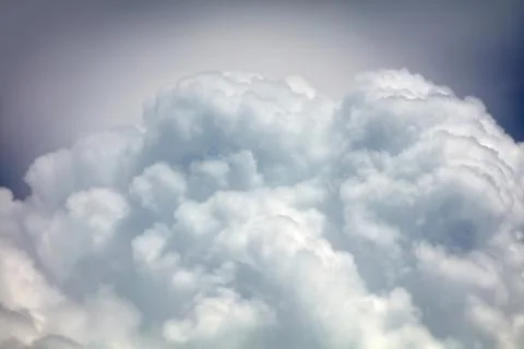 Clouds background. view from the height of the clouds Stock Photos