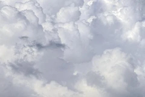 Clouds background white fluffy cloudscape nature background Stock Photos