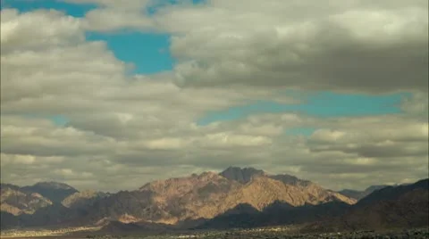 Clouds of the bank of Jordan. Time laps. Stock Footage 10730706