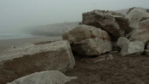 Clouds on the beach Video stock 81416543