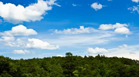 Clouds on beautiful blue sky Vídeos de archivo 25190838