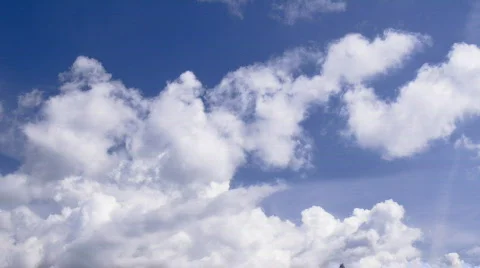 Clouds on a beautiful sky: timelapse Stock Footage 479278