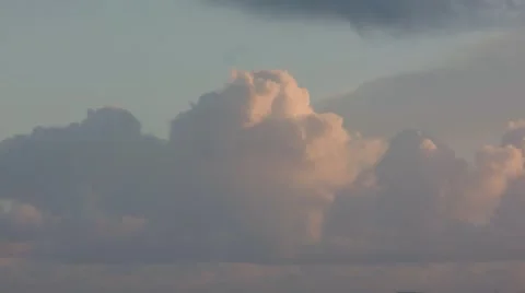Clouds Beautiful Sunset Timelapse Close Up 库存影片 49726619