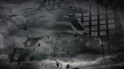 Clouds as BG and Midi controller (black and white) Видео 66192065