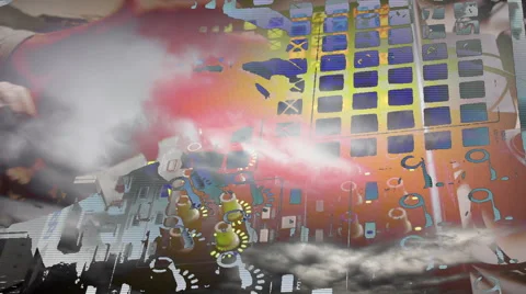 Clouds as BG and Midi controller Stock-Footage 66192754