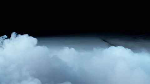 Clouds On Black Background Video stock 95573892