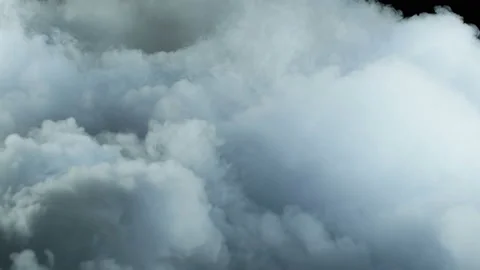 Clouds On Black Background Stock Footage 96093325