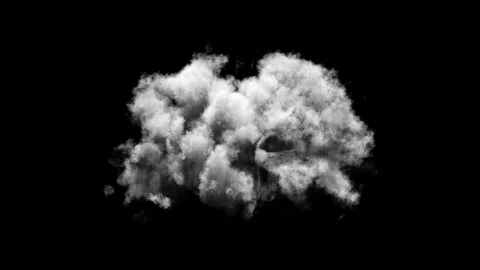 Clouds On Black Background Video stock 123308421