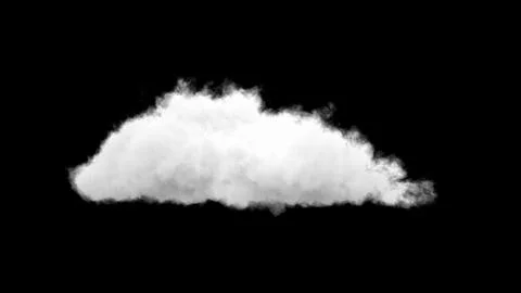 Clouds on black background. Overlay it. Stock Photos