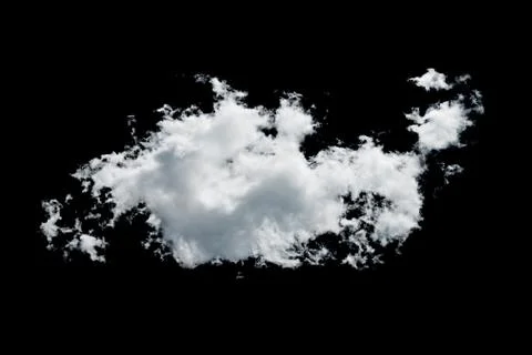 Clouds on black background Stock Photos