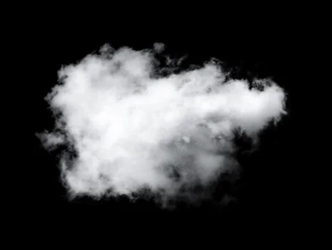 Clouds on black background Stock Photos