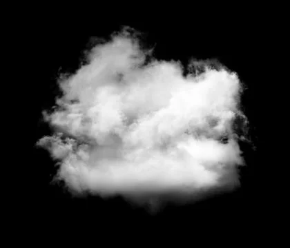 Clouds on black background Stock Photos