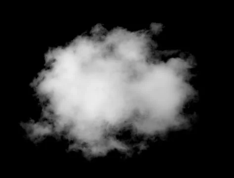 Clouds on black background Stock Photos