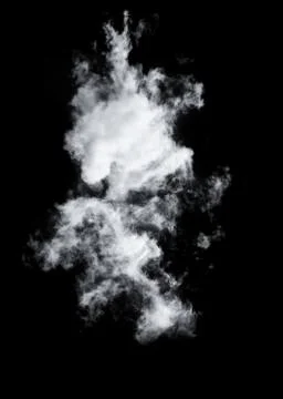 Clouds on black background Stock Photos