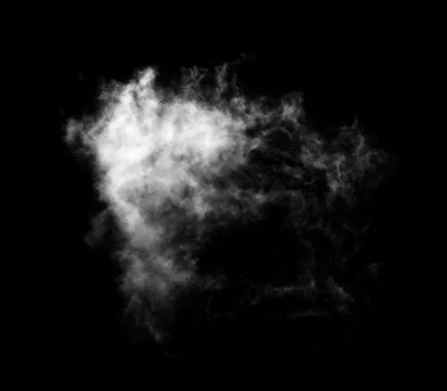 Clouds on black background Stock Photos