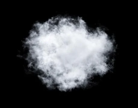 Clouds on black background Stock Photos