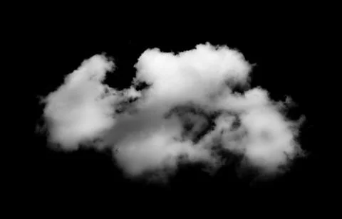 Clouds on black background Fotos Stock