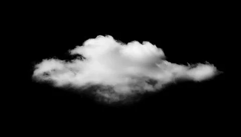 Clouds on black background 写真素材