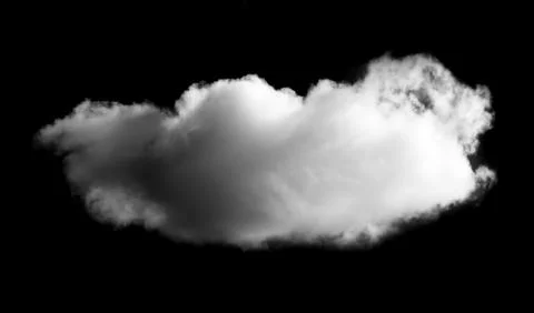 Clouds on black background Foto stock