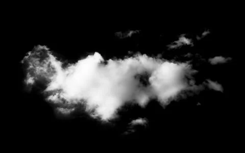 Clouds on black background Photos