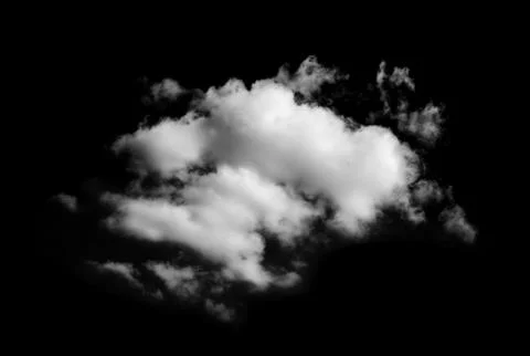 Clouds on black background Photos