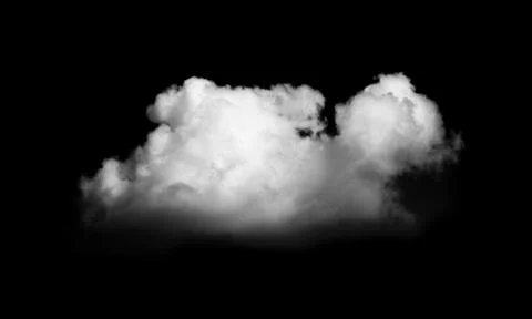 Clouds on black background 스톡 사진