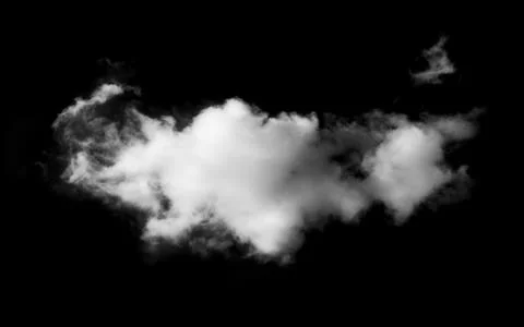 Clouds on black background 写真素材