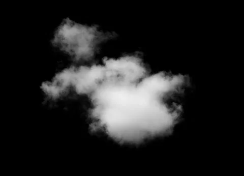Clouds on black background 写真素材
