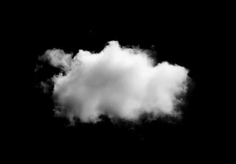 Clouds on black background Fotos Stock