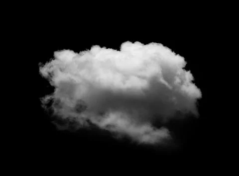 Clouds on black background Stock-Fotos