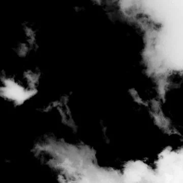 Clouds on black background Stock Photos