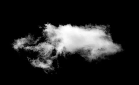 Clouds on black background Fotos Stock