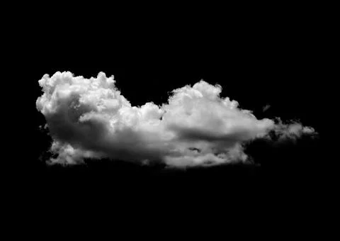 Clouds on black background Stock Photos