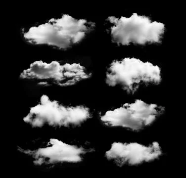 Clouds on black background. sky background 写真素材