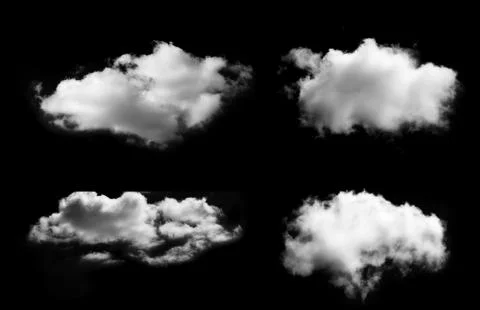 Clouds on black background. sky background Photos
