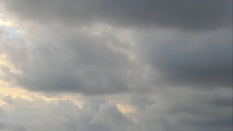 Clouds of black rain that are tense in the evening.Time Lapse 库存影片 107575635