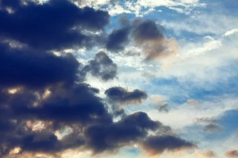 Clouds in black tones Stock Photos