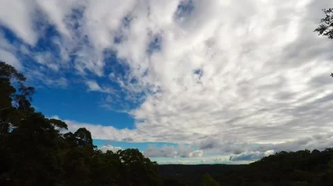 Clouds Blowning Around on a Very Windy Day  Stock Footage 65367156