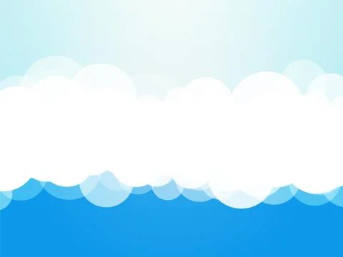Clouds blue background Stock-Illustration