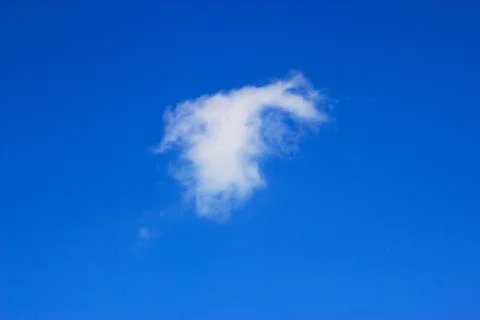 Clouds on a blue background Foto stock
