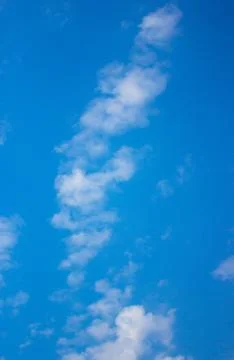 Clouds on a blue background Foto stock
