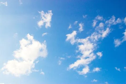 Clouds on a blue background Foto stock