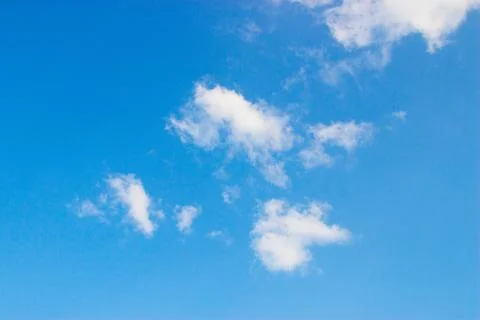 Clouds on a blue background Foto stock