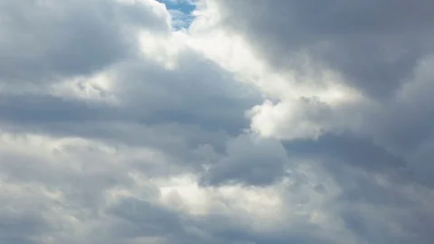 Clouds on a blue evening sky Stock Footage 80133364