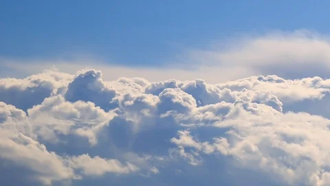 Clouds on a blue evening sky Stock Footage 89063979