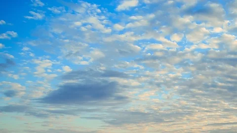 Clouds on a blue evening sky. timelapse Stock Footage 89020013