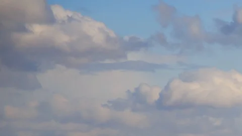 Clouds on a blue evening sky. timelapse Stock Footage 89064044