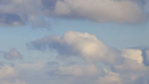 Clouds on a blue evening sky. timelapse Stock Footage 89064050